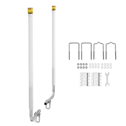 Boat trailer guides w - boat, w/