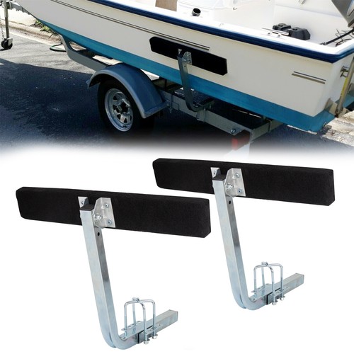 Boat trailer side guide on - trailer,
