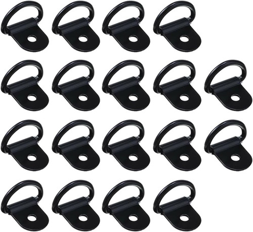 Black rings anchor lashing - black, d