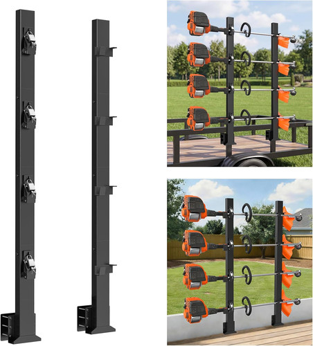 Weedeater rack for - for, trailer